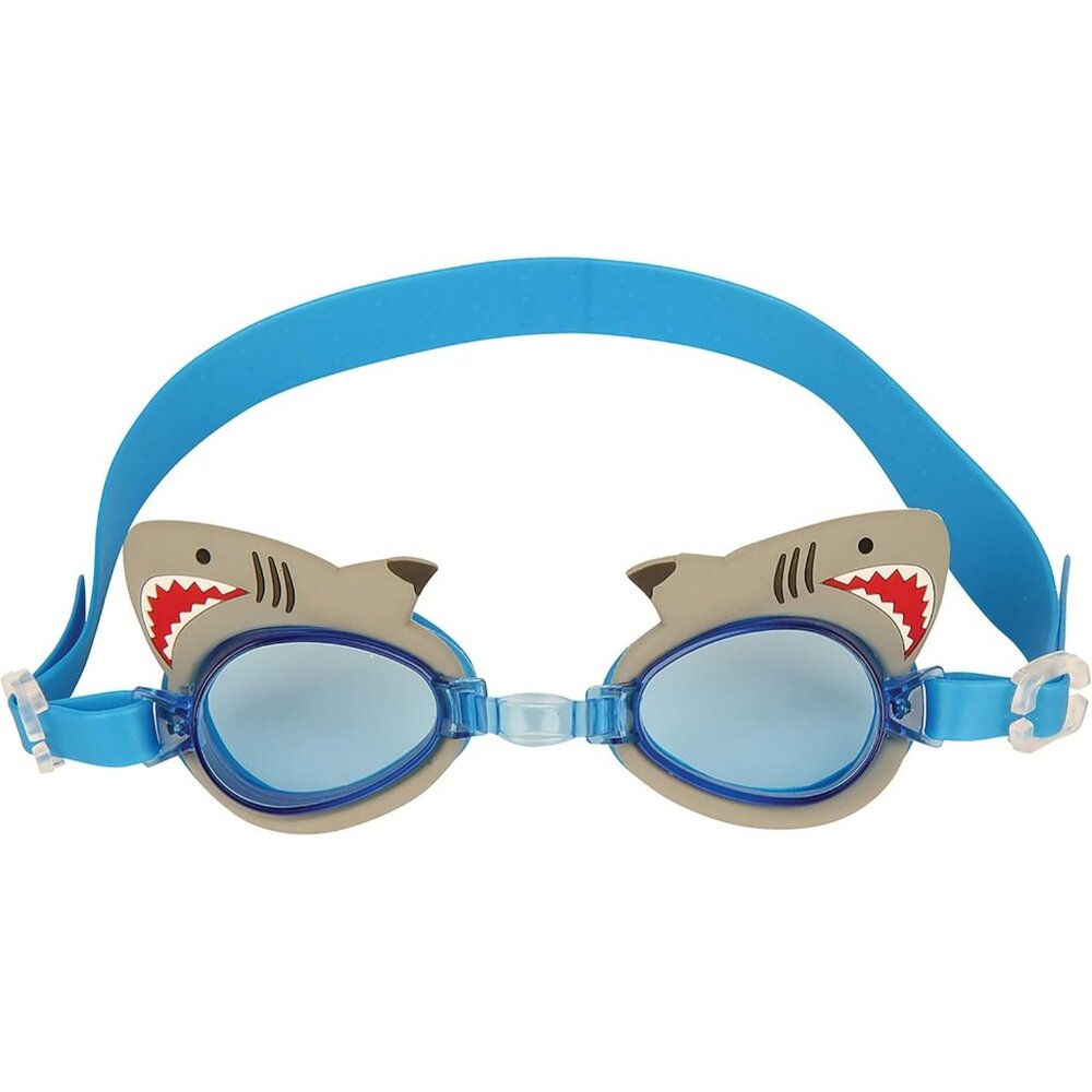 Stephen Joseph Kids Swim Goggles With‎ Shark Design Protective Film Antifog NEW